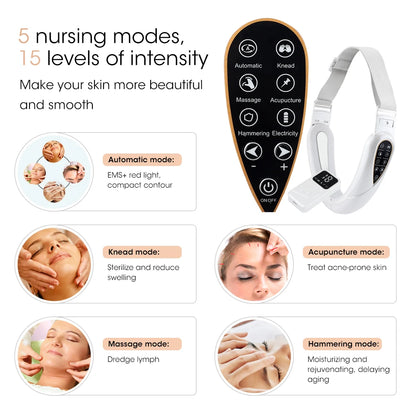 Face Lifting Device Red Light Skin Rejuvenation V Face