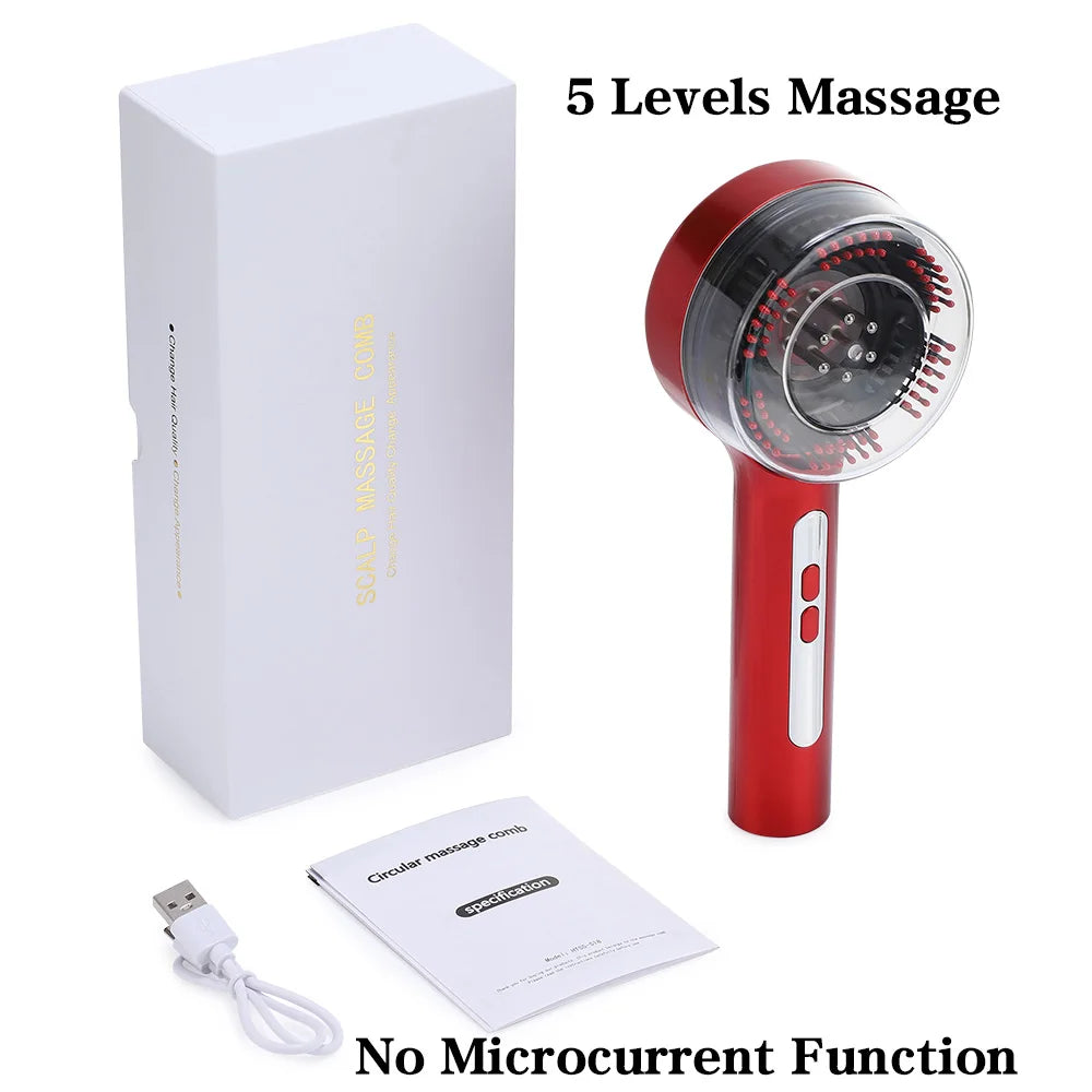 Electric Micro-current Massage Comb 660nm Red Light