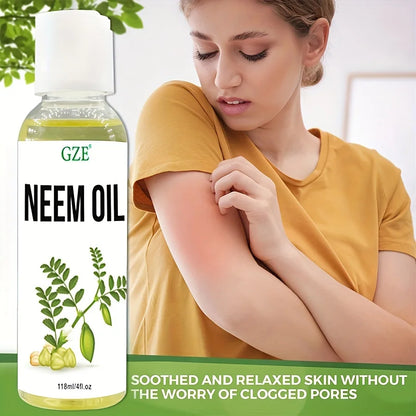 Neem Oil for Skin, Hair Growth Undiluted Cold-Pressed