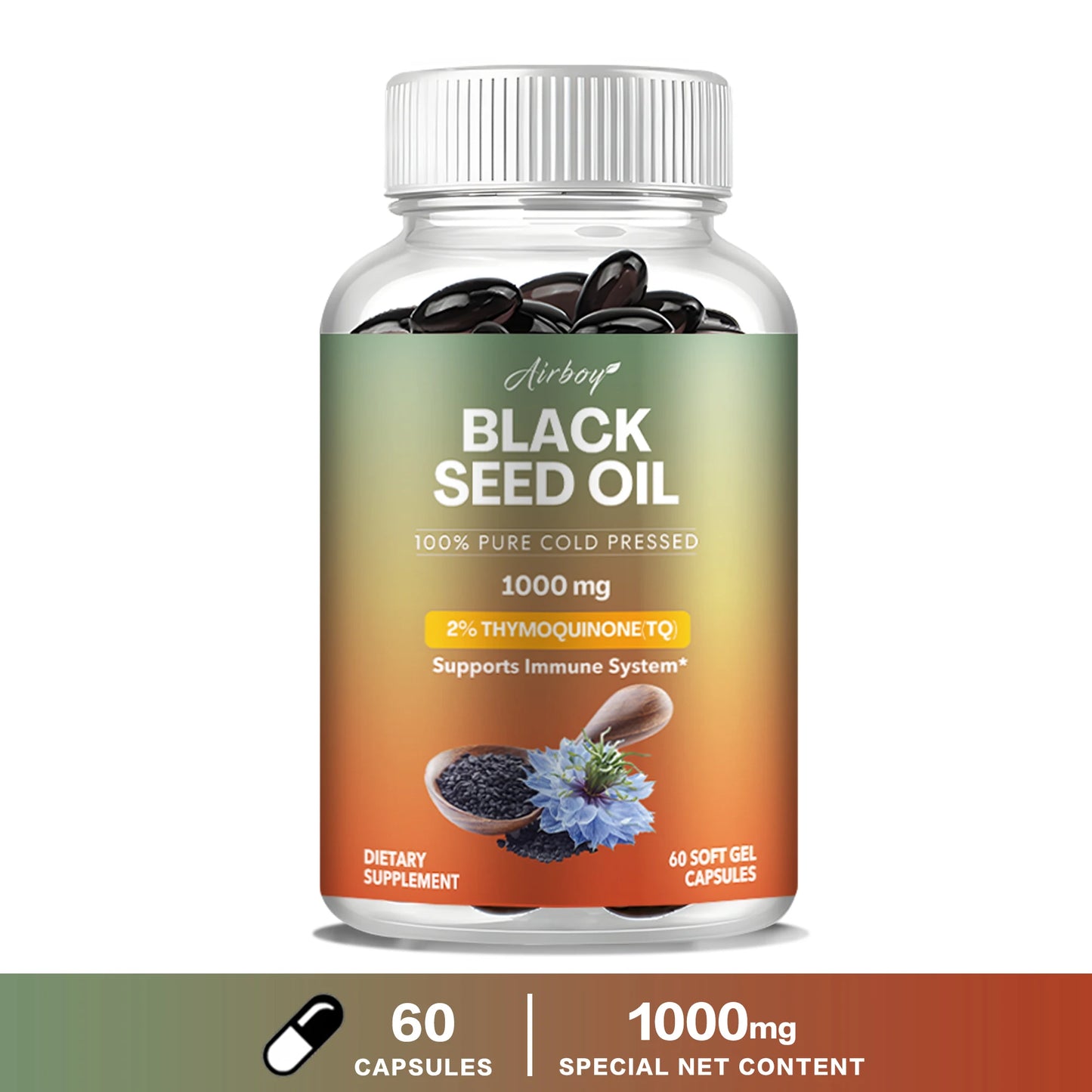 Black Seed Oil - Improves Hair, Skin, Breathing, Digestion