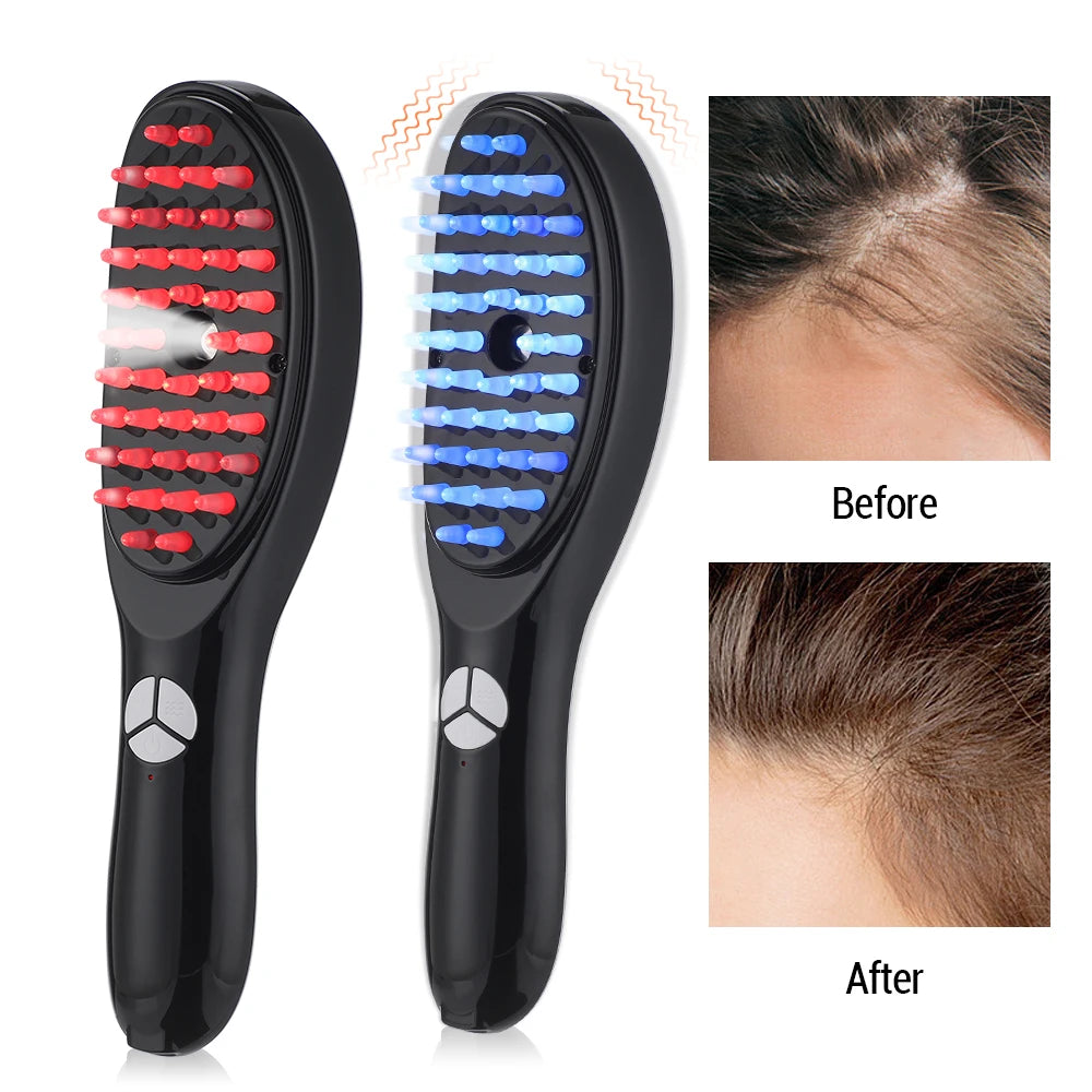 Electric Spray Massage Comb Hair Growth Vibration Head Massager