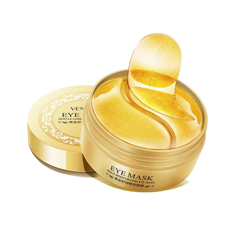 60pcs/box Seaweed Gold Collagen Eye Mask Anti Dark Circles Patches