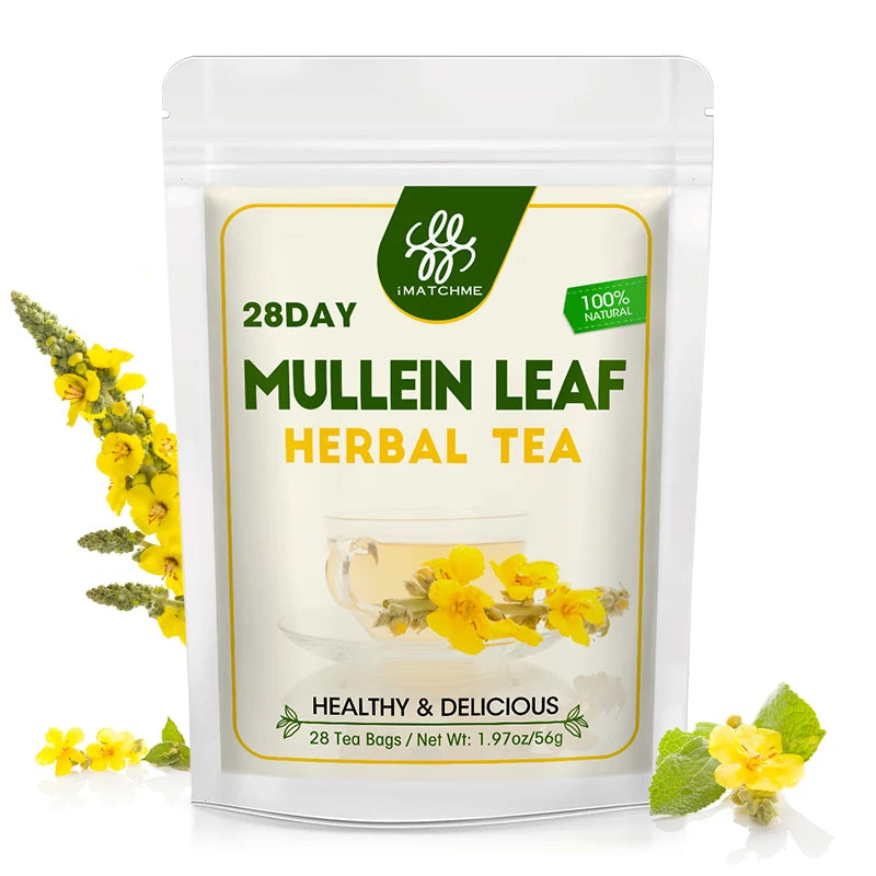 Mullein Leaf Tea, Mullein Tea Bags for Lung Cleanse