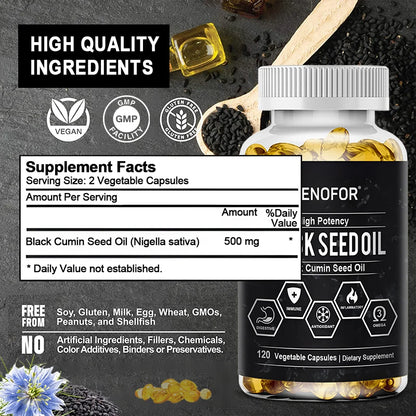 Cold-pressed Organic Black Cumin Seed Oil for the Immune System
