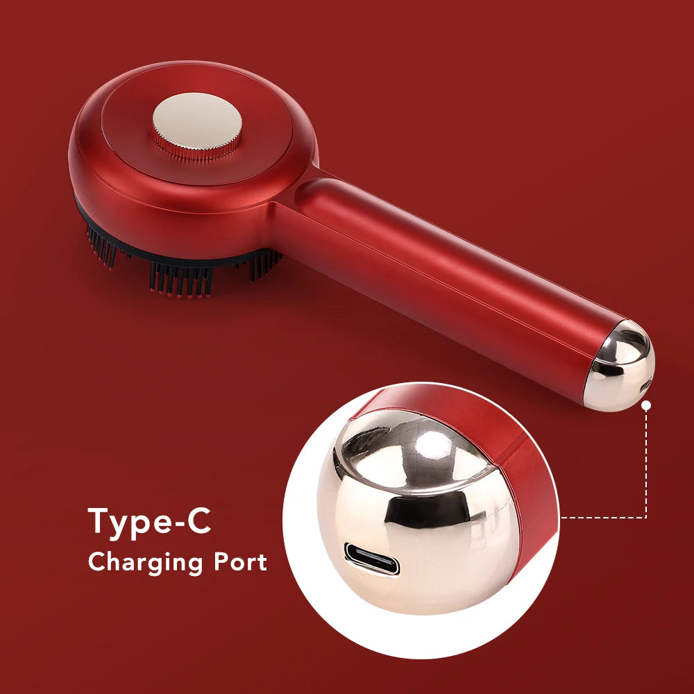 Electric Micro-current Massage Comb 660nm Red Light