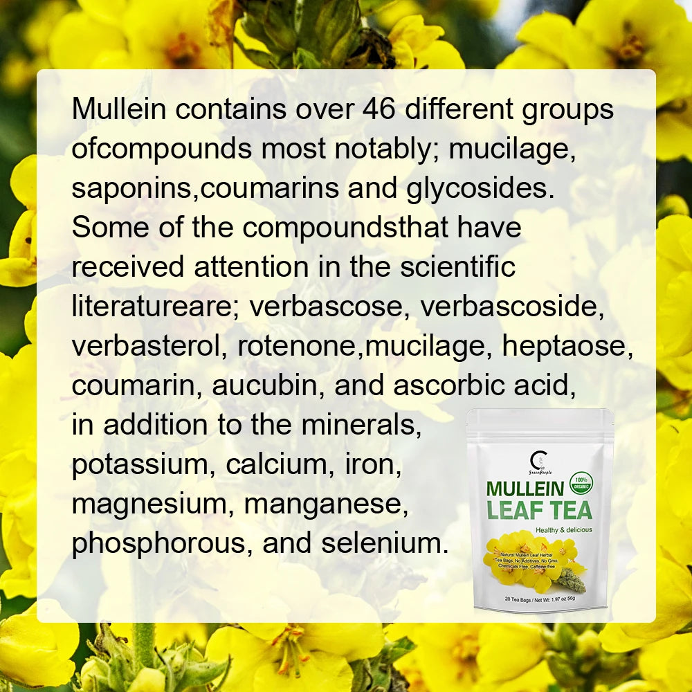 Greenpeople Herbal Mullein Leaf Tea Lung Cleansing