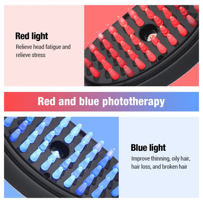 Electric Spray Massage Comb Hair Growth Vibration Head Massager
