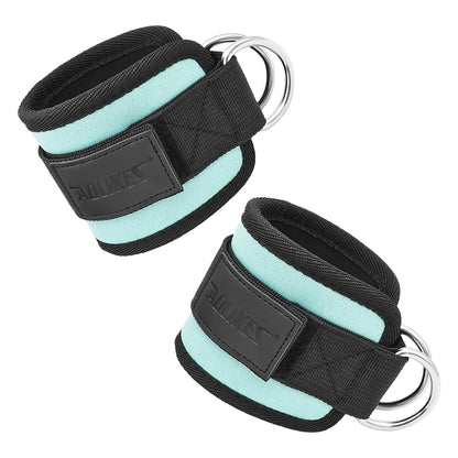 Cable Ankle Straps Double D-Ring Ankle Cuffs