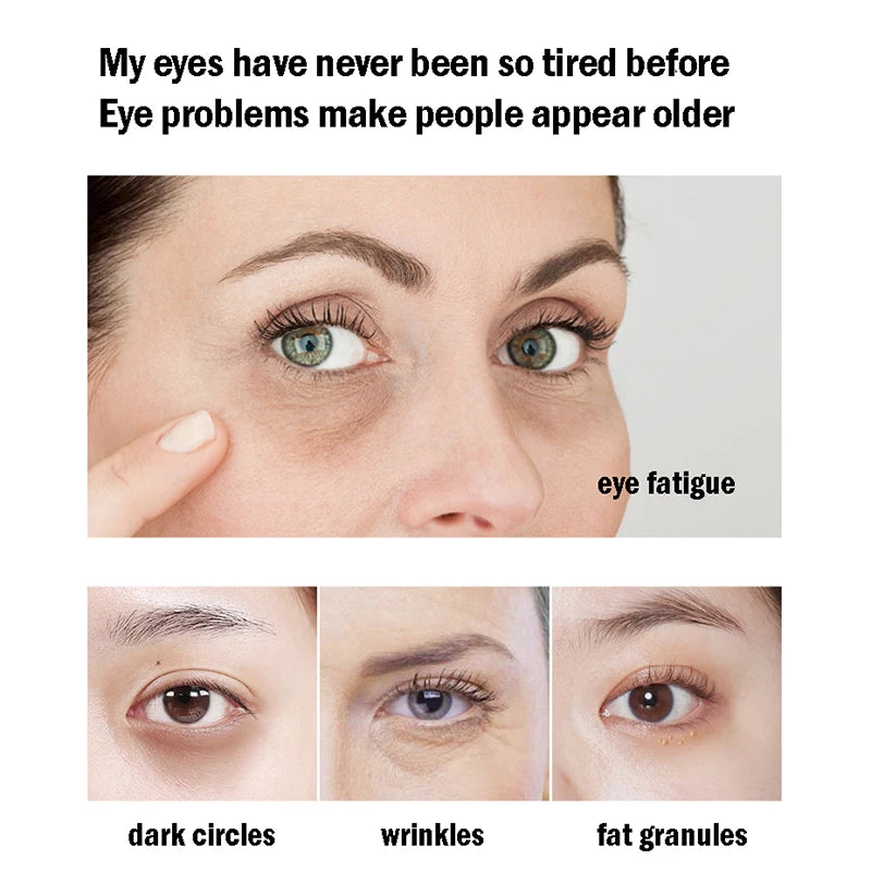 60pcs/box Seaweed Gold Collagen Eye Mask Anti Dark Circles Patches