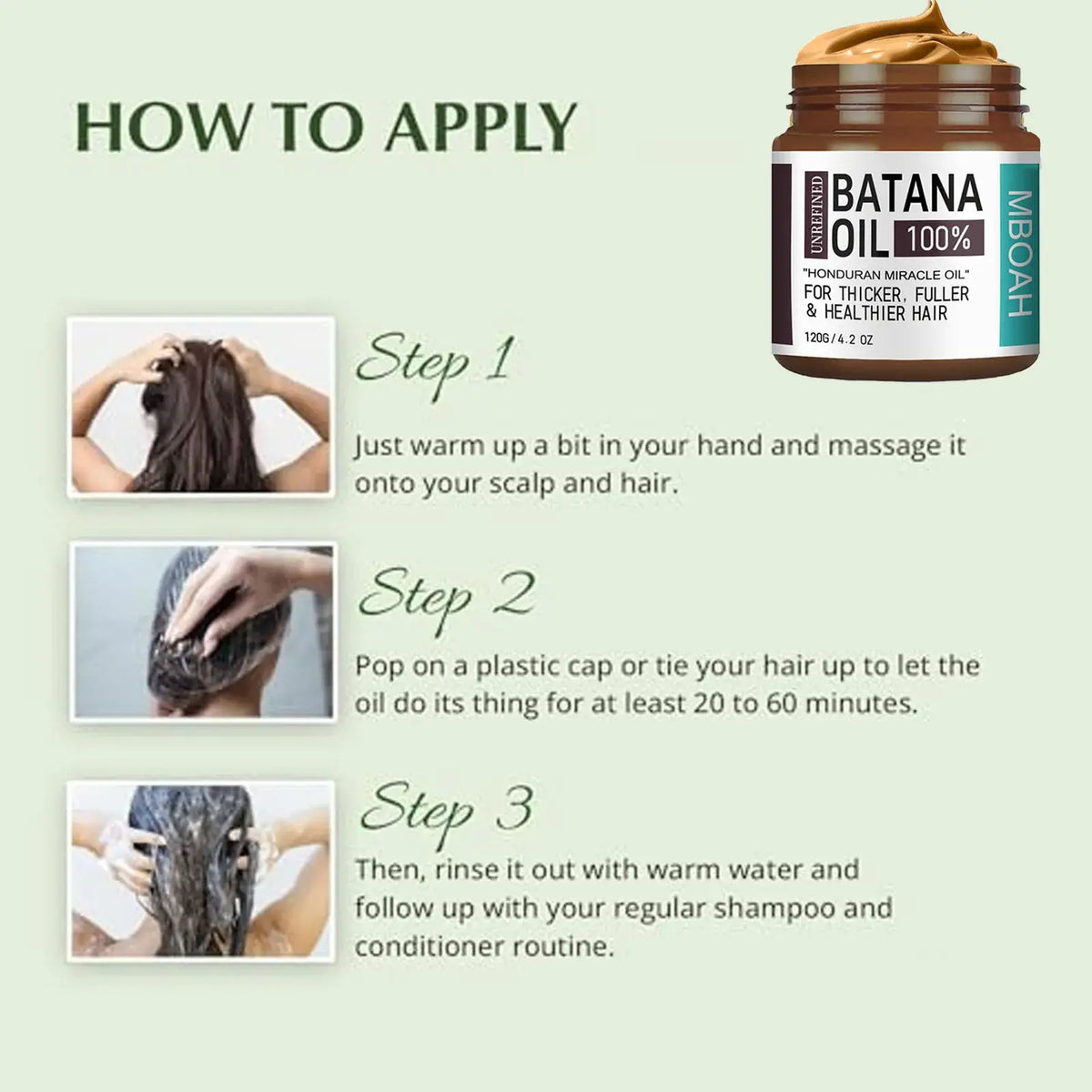 100% Batana Oil from Honduras - Get Fuller, Thicker, Healthier Hair