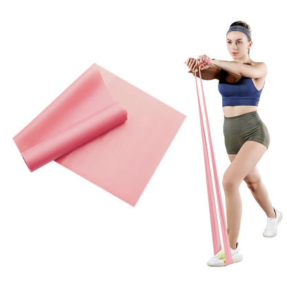 Long Training Stretch Bands Yoga Pilates Resistance Band