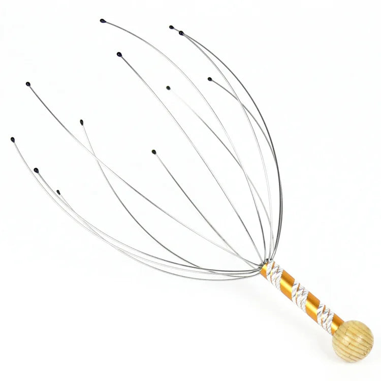 1PC Octopus Head Massager Stainless Steel