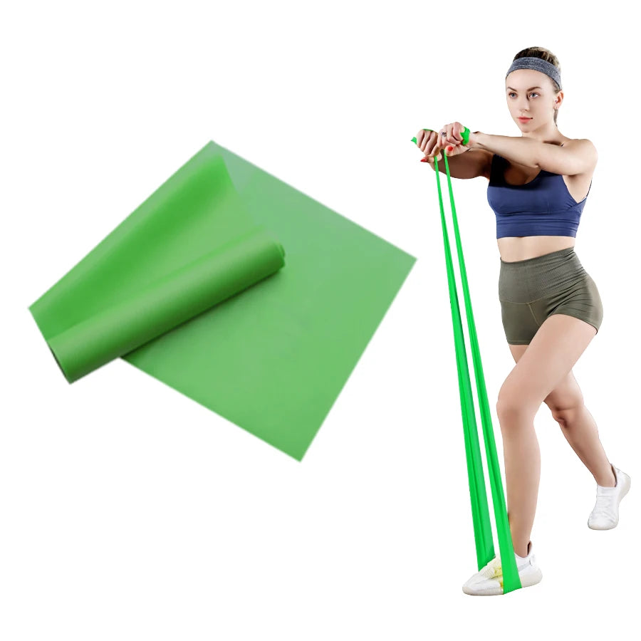 Long Training Stretch Bands Yoga Pilates Resistance Band