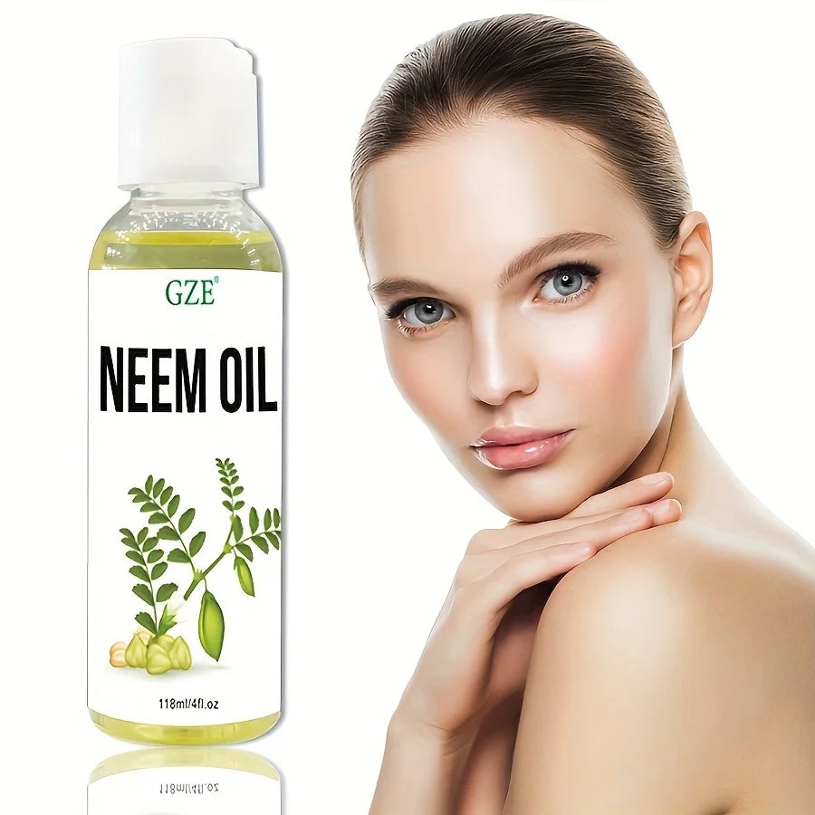Neem Oil for Skin, Hair Growth Undiluted Cold-Pressed