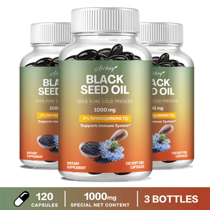 Black Seed Oil - Improves Hair, Skin, Breathing, Digestion
