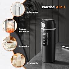 12V/24V 500ML Electric Heating Cup Kettle 304Stainless
