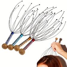 1PC Octopus Head Massager Stainless Steel