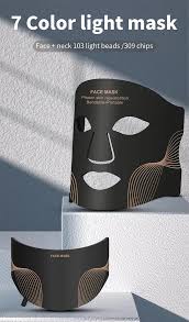 7 Color LED Face Mask with Neck Wireless Portable